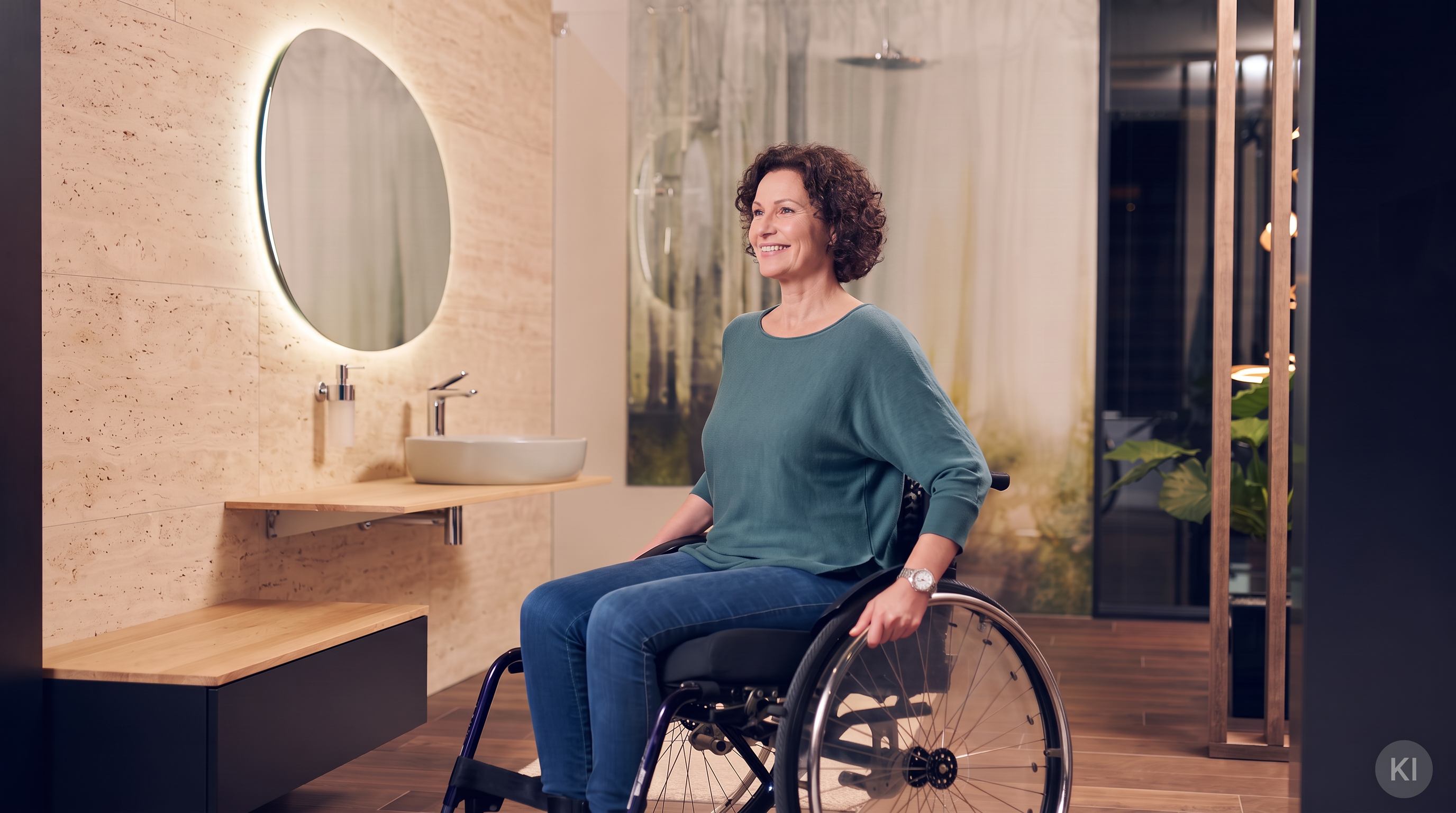 Badezimmergestaltung als Illustration
